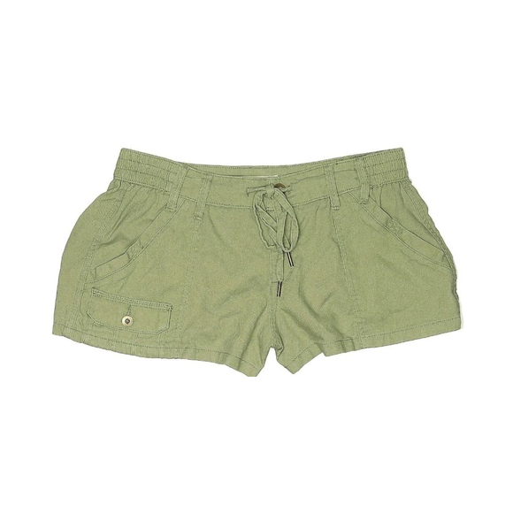 Happily Grey Green Drawstring Casual Shorts Size M - Picture 1 of 4